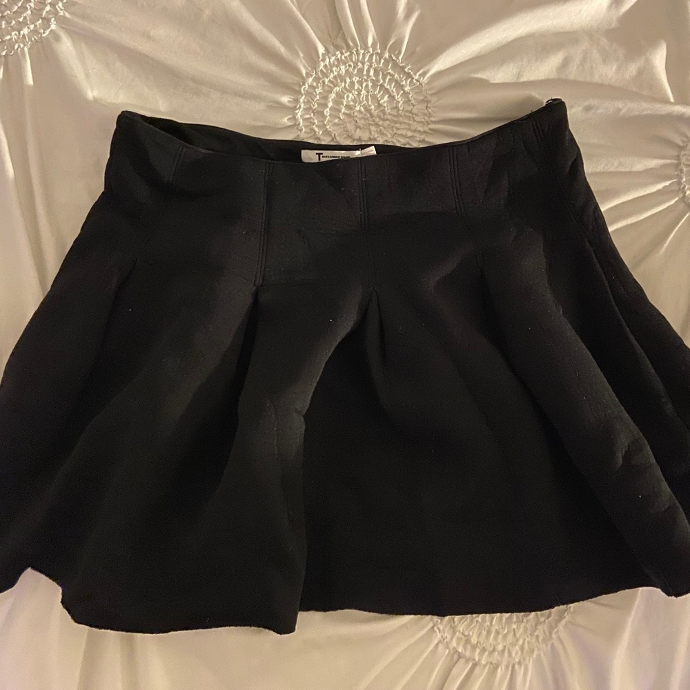 alexander want black skater skirt